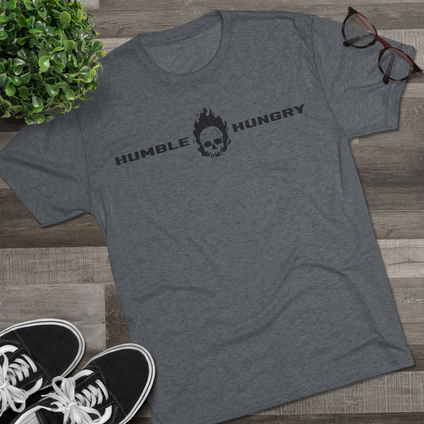 BreatheFire Humble and Hungry Unisex Tri-Blend Crew Tee