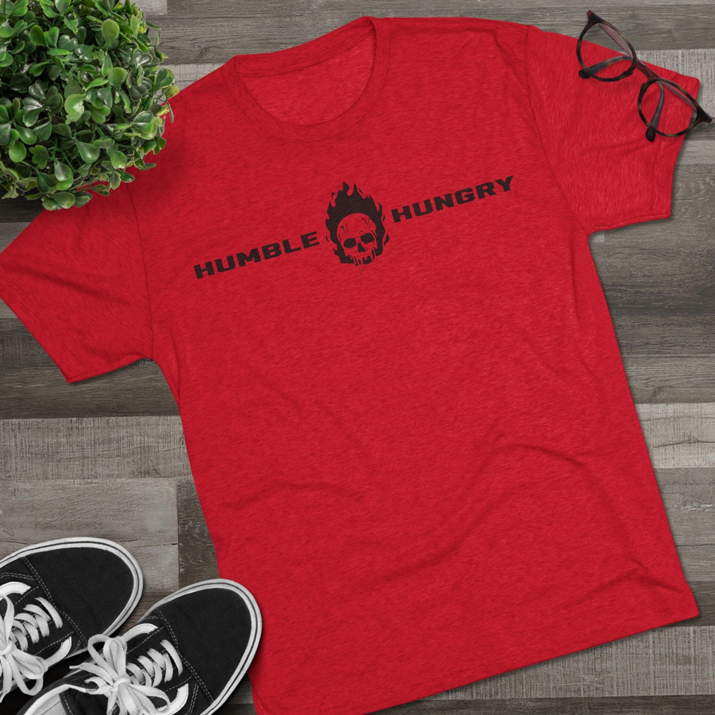 BreatheFire Humble and Hungry Unisex Tri-Blend Crew Tee